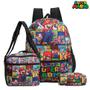 Imagem de Mochila Escolar Super Mario Bross Costa Kit Lancheira+Estojo