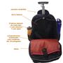 Imagem de Mochila Escolar Tactel Rodinhas 360 Top Model Notebook Tm39 53x35x21 cm