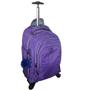 Imagem de Mochila Escolar Tactel Rodinhas Giratoria 360 Notebook Tm39