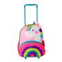Imagem de Mochila Escolar Unicórnio Rosa Infantil com Rodinhas