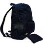 Imagem de Mochila Escolar Viagem Bolsa Academia Unissex Dobrável Azul Marinho CBRN17607