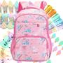 Imagem de Mochila Escolar Volta As Aulas Menina 36l C/ Estojo Fofo 5 Cores Estampas