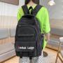 Imagem de Mochila espaçosa bolso frontal e bolso com zíper na frente alça costas 2 bolsos na lateral escolar/viagem durável