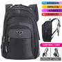 Imagem de Mochila Executiva Bolsa Reforçada Escolar Notebook Masculina Feminina Ótima Qualidade Faculdade Com Cabo De Aço Esportiva USB Grande Viagem Trabalho