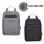 Imagem de Mochila Executiva Com Cabo USB - Porta Notebook da Redtec Trento