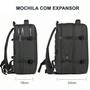 Imagem de Mochila Executiva Com Expansor e USB Malíssima Expandconnect Pack