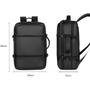 Imagem de Mochila executiva de viagem grande e compacta a prova de água com usb - tkla