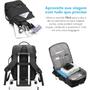 Imagem de Mochila executiva de viagem grande e compacta a prova de água com usb - tkla