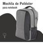 Imagem de Mochila Executiva Escolar Compartimento Notebook Laptop - CInza