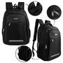 Imagem de Mochila Executiva Multifuncional Preta P Notebook Resistente