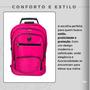 Imagem de Mochila Executiva Notebook Trava Cabo de Aço Grande Resistente Escolar Faculdade Viagem Reforçada Anti furto