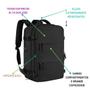 Imagem de Mochila Executiva Para Viagem Expansível Grande Resistente