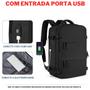 Imagem de Mochila Executiva Para Viagem Expansível Grande Resistente
