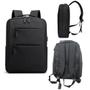 Imagem de Mochila Executiva Preta Masculina Lisa P/ Laptop Clio Style