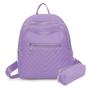 Imagem de Mochila Feminina C/ Bolsos s Personalizaveis C/ Fotos Chaveiros Botons Moda Blogueira Semi Impermeável Luxo