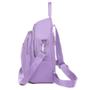 Imagem de Mochila Feminina C/ Bolsos s Personalizaveis C/ Fotos Chaveiros Botons Moda Blogueira Semi Impermeável Luxo