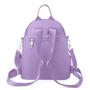 Imagem de Mochila Feminina C/ Bolsos s Personalizaveis C/ Fotos Chaveiros Botons Moda Blogueira Semi Impermeável Luxo