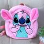 Imagem de Mochila Feminina De Pelúcia Com Ponto 3D De Grande Capacidade Disney Mochila Escolar Infantil Fofa