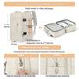 Imagem de Mochila Feminina de Viagem Extensível 40L - À Prova D'Água com Porta USB