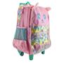 Imagem de Mochila Feminina Escolar de Rodinha Infantil Menina Rosa Kids Fofa