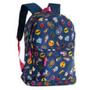 Imagem de Mochila Feminina Escolar Emoji Unicórnio Com Patches Mf8108