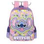 Imagem de Mochila Feminina Escolar Stitch, Lilás - Luxcel