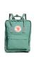 Imagem de Mochila feminina Fjällräven Kanken Frost Green Solid Canvas