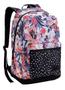 Imagem de Mochila Feminina Juvenil Costas Flores Bolinhas Dl1285