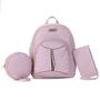 Imagem de Mochila Feminina Kit Bolsa Transversal Redonda e Necessaire Star Shop