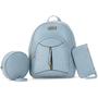 Imagem de Mochila Feminina Kit Bolsa Transversal Redonda e Necessaire Star Shop