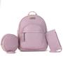 Imagem de Mochila Feminina Kit Bolsa Transversal Redonda e Necessaire Star Shop