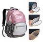 Imagem de Mochila Feminina Metalizada Seanite Mj40443 Cor Rosa