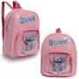 Imagem de Mochila Feminina Stitch Costas Adulto Infantil Resistente