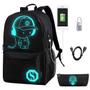 Imagem de Mochila FLYMEI Anime Luminous para meninos adolescentes com 