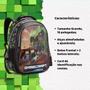 Mochila Game Crafit Infantil Escolar Manino Menina Gamer - Denlex Imagem de Mochila Game Crafit Infantil Escolar Manino Menina Gamer