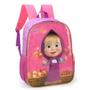 Imagem de Mochila Grande Costas Escolar Infantil Masha E O Urso Pink