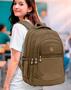 Imagem de Mochila Grande Feminina Bolsa Trabalho Escola Dia A Dia Notebook Resistente À Água