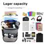 Imagem de Mochila Hap Tim Travel 7651-G para mulheres de 15,6" com capa para laptop