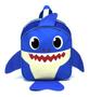 Imagem de Mochila Infantil Baby Shark Costas Tam M Papai Tubarão Azul