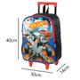 Imagem de Mochila Infantil Bolsa Escolar Hot Wheels de Rodinhas Preto