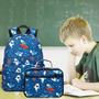 Imagem de Mochila Infantil CAMTOP com Lancheira - Shark Navy Blue