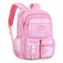 Imagem de Mochila Infantil Colorida Grande Bolsa Escolar Tie Dye Fichario Porta Lápis Caneta Espaço Notebook Garrafa