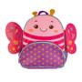 Imagem de Mochila Infantil Com Alças  Borboleta Rosa Clio Pets Zoo Criança Escola Aula