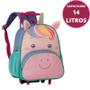 Imagem de Mochila Infantil Com Alças De Rodinha Escolar Crianças Feminina Menina Bolsa Unicórnio Roxo Reguláveis Juvenil