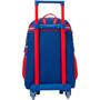 Imagem de Mochila Infantil com Rodinha College Panda Pipoca Azul Grande com Chaveiro - Xeryus