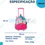 Imagem de Mochila Infantil Com Rodinhas Unicórnio