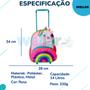 Imagem de Mochila Infantil Com Rodinhas Unicórnio