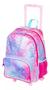 Imagem de Mochila Infantil Conchas Mermaid Meninas Rodinhas G Sestini