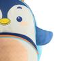 Imagem de Mochila Infantil Costas Animais Clio Pets Mochilinha Pinguim Azul