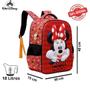 Imagem de Mochila Infantil Costas Escolar Grande 3D Minnie Mouse